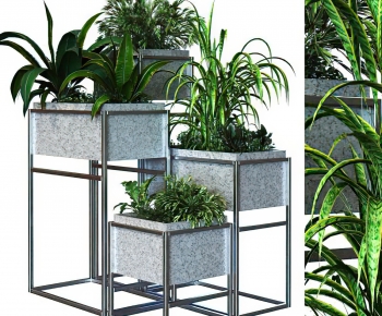 Modern Potted Green Plant-ID:323657997