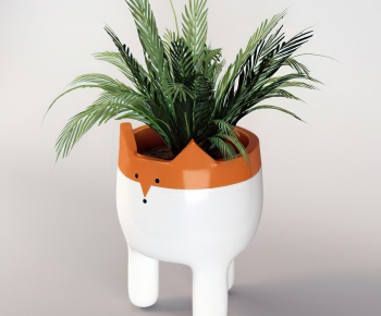 Modern Potted Green Plant-ID:331730844