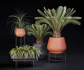 Modern Potted Green Plant-ID:840260986