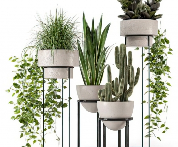 Modern Potted Green Plant-ID:156090977