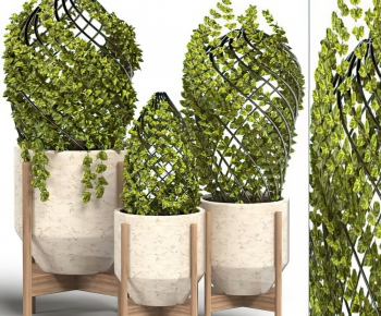 Modern Potted Green Plant-ID:787306073