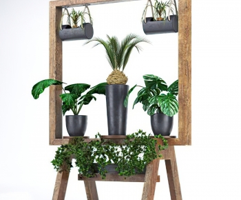 Modern Potted Green Plant-ID:230645908
