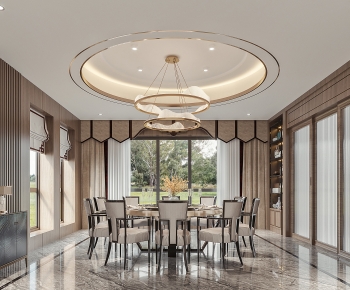 New Chinese Style Dining Room-ID:631449945