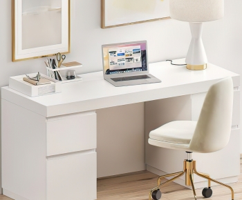 Modern Computer Desk And Chair-ID:702703001
