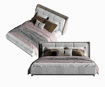 Modern Double Bed-ID:228585007