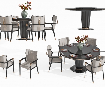 New Chinese Style Dining Table And Chairs-ID:330661063