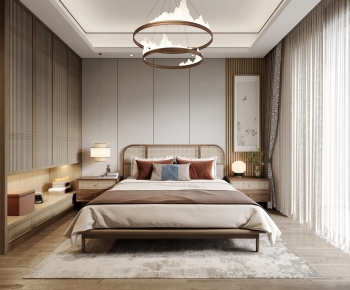 New Chinese Style Bedroom-ID:498756893