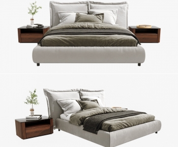 Modern Double Bed-ID:671257027