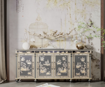 Chinese Style New Chinese Style Side Cabinet/Entrance Cabinet-ID:323240044
