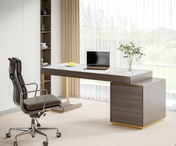 Modern Computer Desk And Chair-ID:823268895