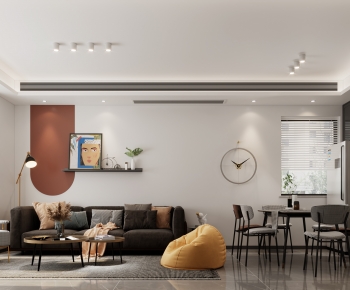 Modern A Living Room-ID:676461943