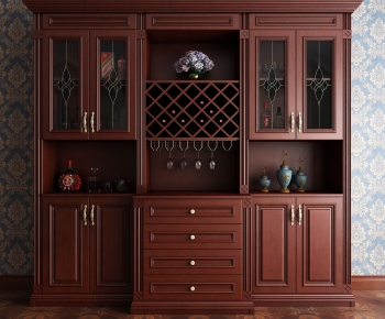 American Style Wine Cabinet-ID:931703095