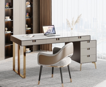 Modern Computer Desk And Chair-ID:462470052