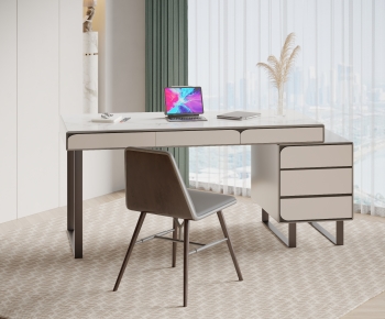 Modern Computer Desk And Chair-ID:207289935