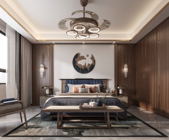 New Chinese Style Bedroom-ID:473067054