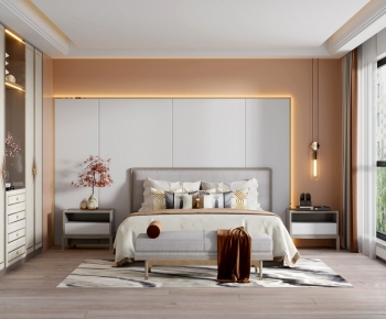 New Chinese Style Bedroom-ID:273946057