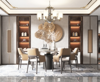 New Chinese Style Dining Room-ID:327107912