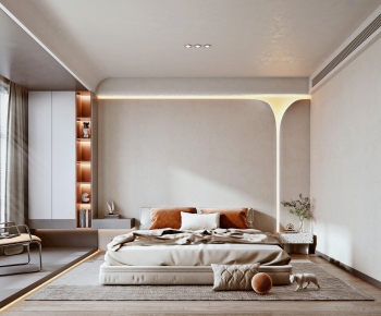 Modern Wabi-sabi Style Bedroom-ID:300820118