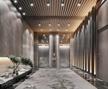 New Chinese Style Elevator Hall-ID:706707001