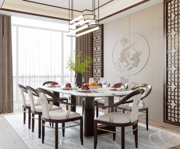 New Chinese Style Dining Room-ID:104350096