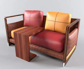 New Chinese Style A Sofa For Two-ID:297480118
