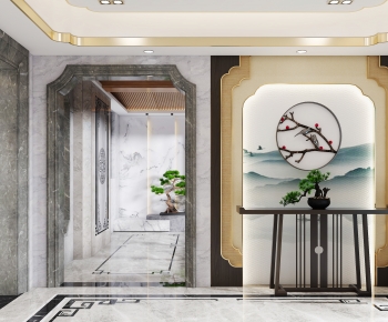 New Chinese Style Hallway-ID:527570297
