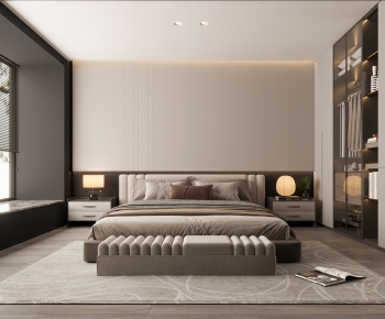 Modern Wabi-sabi Style Bedroom-ID:705815085
