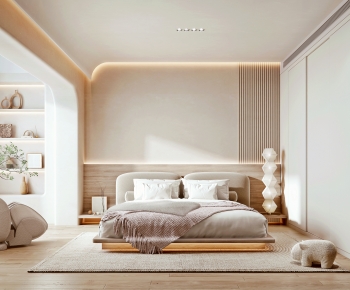 Modern Wabi-sabi Style Bedroom-ID:515635978