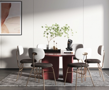 Modern Dining Table And Chairs-ID:977569109