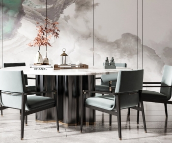 New Chinese Style Dining Table And Chairs-ID:743973027