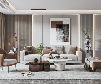 Modern A Living Room-ID:196686036