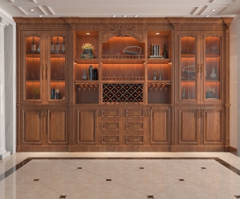 American Style Wine Cabinet-ID:656022073