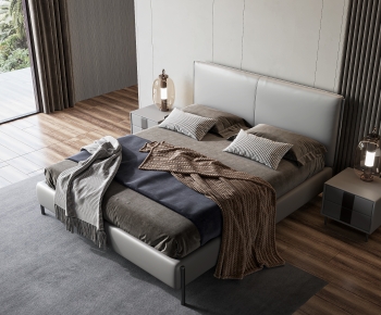 Modern Double Bed-ID:274350627