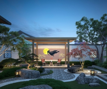 New Chinese Style Courtyard/landscape-ID:846174003