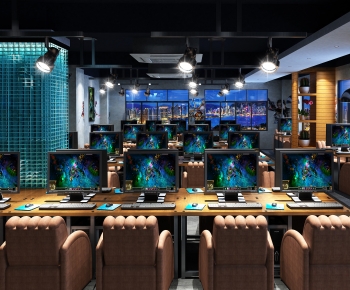 Industrial Style Internet Cafe-ID:651308067