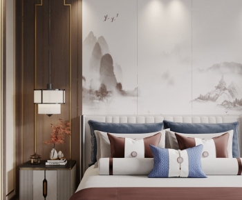 New Chinese Style Bedroom-ID:221808917