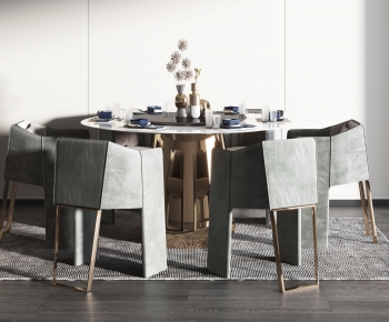 Modern Dining Table And Chairs-ID:796504972