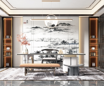 New Chinese Style Study Space-ID:742018947