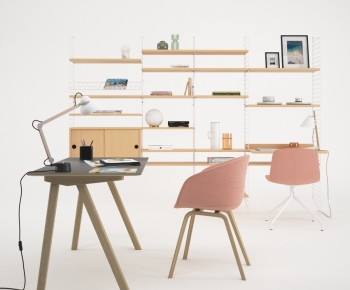Nordic Style Computer Desk And Chair-ID:272902978
