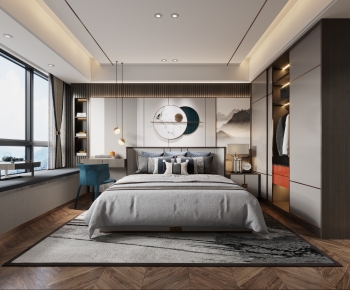 New Chinese Style Bedroom-ID:762732988