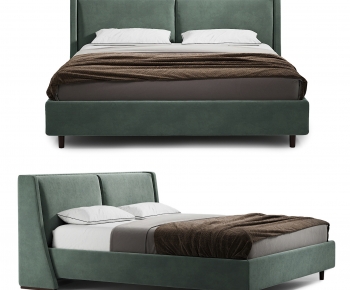 Modern Double Bed-ID:663446901