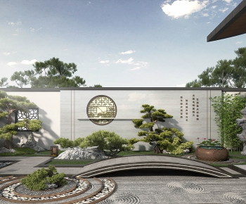 New Chinese Style Courtyard/landscape-ID:501595979