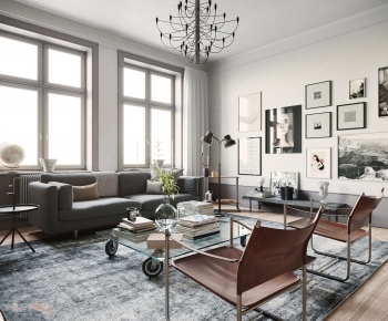 Nordic Style A Living Room-ID:955496078