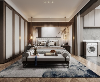 New Chinese Style Bedroom-ID:233949907