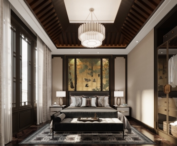 New Chinese Style Bedroom-ID:475228075