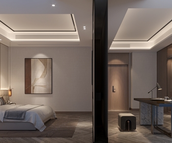 New Chinese Style Bedroom-ID:143125063