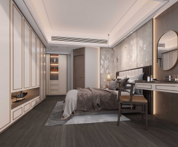 New Chinese Style Bedroom-ID:436536075