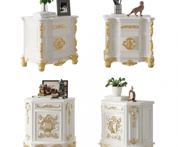 American Style European Style French Style Bedside Cupboard-ID:934730051
