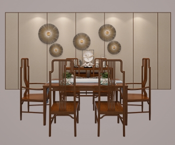New Chinese Style Dining Table And Chairs-ID:955440048