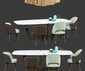 Modern Dining Table And Chairs-ID:356486085